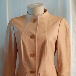 Lafayette 148 camel colored leather jacket